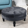 Round Large Coffee Table Low Tea Stand Side Stool Chair Padded Pouf Footstool UK