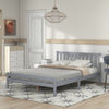 Solid Pine Wood Wooden Bed Frame White Grey Single Double Size Bed 3ft 4ft6
