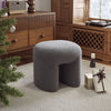 Door-shape Footstool Footrest Upholstery Stool Pouffe Padded Oval Seat Kid Chair