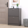 SHOE CABINET 2 DRAWER STORAGE CUPBOARD RACK SHELF FOOTWEAR ORGANISER SHOE STAND