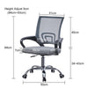 Mesh Office Chair Computer Cushioned Home Swivel Leather Small Adjustable Chairs