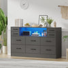 10 Drawers Chest of Drawers Bedside Cabinet Storage Bedroom Furniture Non-woven