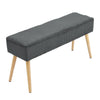 Rib Corduroy Fabric Hallway Shoe Bench Chair Bedroom Window Seat Bed End Stool