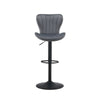 2x 360° Swivel Bar Stools Velvet Gas Lift Chairs Kitchen Pub Chair