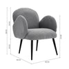 Upholstered Armchair Modern Accent Chair for Home Living Room Lounge and Bedroom