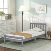 Merax Single Bed 3ft Solid Wooden Bed Frame Bedroom Furniture Adults/Kids 90x190