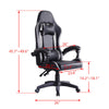 Executive Racing Gaming Chair Faux Leather Computer Desk Chair Swivel Adjustable