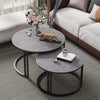 Coffee Tables for Living Room Set of 2 Modern Nesting Coffee Tables Black Finish