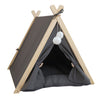 Large Pet Teepee Bed Cat Kitten Dog Puppy Igloo Play Tent Tipi House Cushion Mat