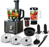TopStrong 11-in-1 Food Processor 1100W – 3.2L Bowl with Chopper, Blender & Juice