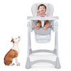 Baby Highchair Adjustable Folding Infant High Chair Toddler Dining Feeding Chair
