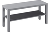 TV Stand Oak 2 Tier Media Console Storage Shelf Modern Living Room Unit
