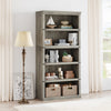 5 Tier Wooden Bookcase Shelving Display Storage Shelf Unit Wood Furniture