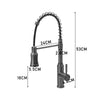 Modern Monobloc Pull Out Kitchen Mixer Tap Dual Spout Spray Single Lever 360°