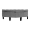 Velvet Storage Ottoman Footrest Bench Stool Box Seat Pouffe Chair Chest Bedroom