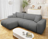 Corner Sofa Bed with Storage Universal Corner Side Velour Fabric FURYN MAXI