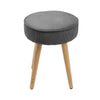 Velvet Footstool Dressing Table Stool Bedroom Makeup Chair Seat Round Footrest