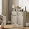 80cm Buffet Cabinet w/ 2 Drawers and 2 Doors, Wooden Sideboard Storage Cupboard