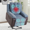 Electric Powered Lift Recliner Sofa Chair Massage Heated Armchairs for Elderly