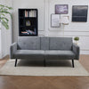 Sofa Bed Chenille Fabric w Cup Holders 3 Seater Click Clack Living Room Recliner