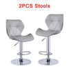 Set of 2 Bar Stools Kitchen Swivel Gas Lift Stools Dining Breakfast Pub Chair