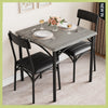 3-Piece Dining Table Set for 2 Compact Kitchen Table & Chairs Space Saving Squar
