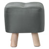 Ottomans Square Footstool Foot Stools Wood Leg for The Bedroom Living Room