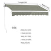 Retractable Patio Awning Garden Sun Shade Shelter Manual Alumin Canopy Sunsetter