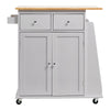 Kitchen Island Storage Trolley Rolling Cart Shelves Cupboard Cabinet Drawer Home