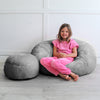 Kids Faux Fur Bean Bag Luxury Furry Beanbag Soft Chair Fluffy Seat Filled