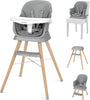 Convertible 6in1 Baby Toddler Infant Highchair Feeding Recliner Seat Table Chair