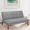 Nordic Fabric Sofa Bed Click-Clack Recliner Sleeper Chairs Settee 2 Seater Couch