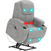 Flamaker Riser & Recliner Armchair 8Point Electric Heated Massage Sofa Arm Chair