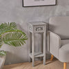 Modern End Side Table 2 Tier Bedroom Bedside Table Nightstand with Storage Shelf
