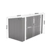 Metal Steel Garden Shed Pent Roof Heavy Duty Outdoor House Bike Storage Unit UK