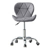 Cushioned Computer Desk Office Chair Chrome Legs Lift Swivel Adjustable Height