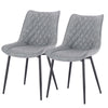 2/4/6x Dining Chairs Linen Padded Living Room Chairs with Backrest Kitchen Cafe