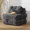 Folding Sofa Bed Sleeper Chair Convertible Single Lounger Chair with Pillow