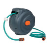 Wall Mounted 20m Auto Rewind Retractable Garden Hose Reel 9in1 Water Spray Pipe