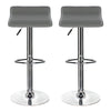 Bar Stool Set of 2 Counter Height Bar Chairs Swivel Adjustable Modern Armless