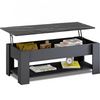 Lift Top Coffee Table Storage Shelf Compartment Desk Living Room Center Table UK