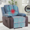 Electric Recliner Massage Heated Vibration Sofa Armchair Reclining Lounge Chair