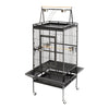 Medium Large Bird Cage Iron Birdcage Playtop Perch Stand Bottom Tray + 4 Roller