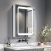 Anti Fog Infrared Sensor LED illuminated Bathroom Mirror Cabinet Shaver Socket
