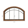 Window Style Mirror Indoor Outdoor Garden WallHanging Glass Décor Mirror Hallway