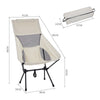 Portable Camping Chair With Carry Bag Ultra Lightweight Compact Foldable Chair