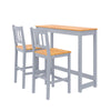 Multicolour Bar Dining Table and 2 Chairs Set Breakfast Kitchen Bistro Furniture