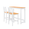 Multicolour Bar Dining Table and 2 Chairs Set Breakfast Kitchen Bistro Furniture