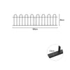 Spear/Ball Top Iron Wrought Yard Garden Privacy Fence Panel Outdoor Wall Railing