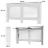 92cm Tall White Radiator Cover Wall Cabinet Radiator Enclosure Grill Shelf Decor